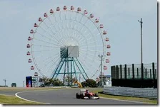 Alonso nelle prove libere del gran premio del Giappone 2011
