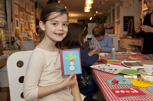 The kids made so many great cards, some followed our lead and some came up with their own fabulous designs.