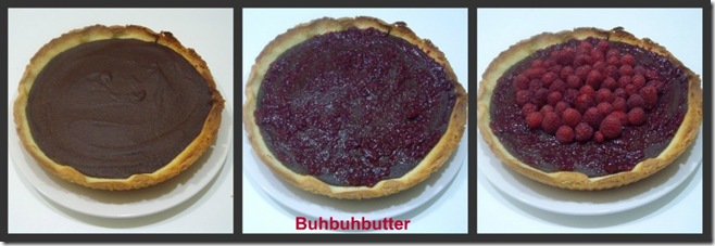 Collage crostata cioccolato e lamponi Collage crostata cioccolato e lamponi