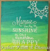 Fabric Paint & Canvas