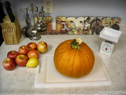 Pumpkin Applesauce Prep