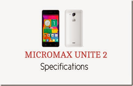 micromax unite 2 specifications