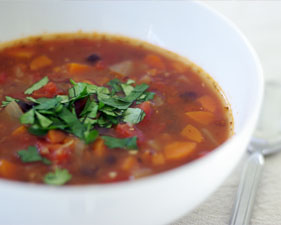 Cilantro adds a nice garnish