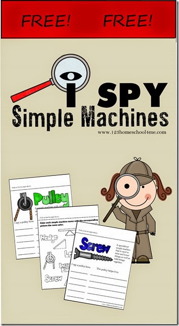I Spy Simple Machines Kids Activities - A science scavenger hunt activity for K-5th grade; free printable flip book! I Spy Simple Machines Kids Activities - A science scavenger hunt activity for K-5th grade; free printable flip book!
