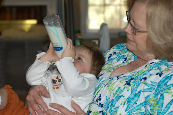 Aunt Sandy gave me my bottle today.