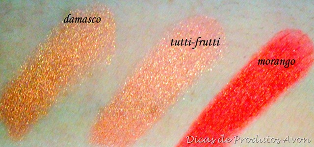 Swatches dos batons Pop love