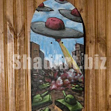 Attack9x22acrylic on skateboard SOLD Attack9x22acrylic on skateboard SOLD