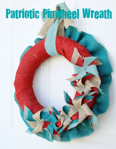 patriotic pinwheel wreath tutorial