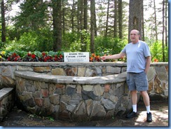 2268 Manitoba Riding Mountain National Park - Bill making a wish at Wishing Well