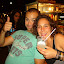 Andy on the left (guy who fell asleep on the street the night before), and Cindy on the right (girl who defended him!).