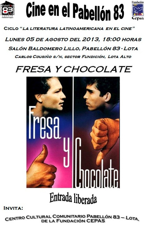 Afiche película Fresa y Chocolate
