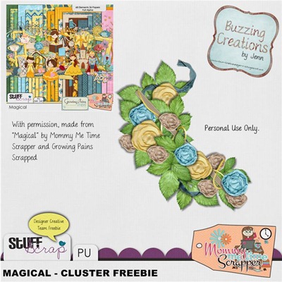 Mommy Me Time Scrapper - Magical - Cluster Preview