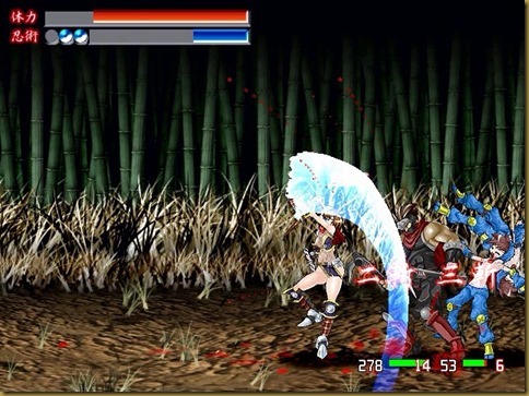 サイバーくノ一アヤメ ゲーム画面 サイバーくノ一アヤメ ゲーム画面