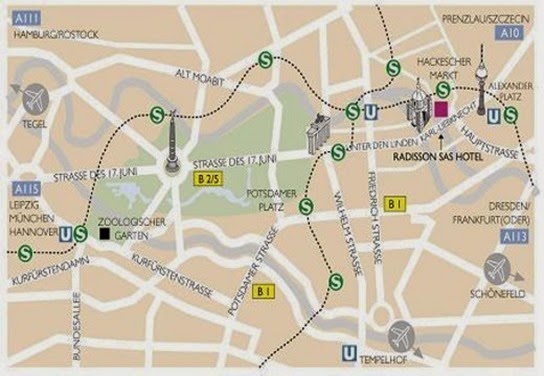 berlin tourist map