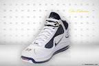 nike air max lebron 7 pe white navy nyc 1 02 Nike Air Max LeBron VII (7)   White/Navy/Gold Sample Actual Photos