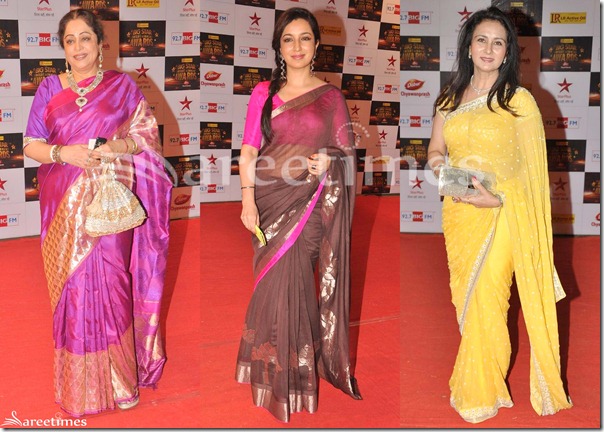 Sarees_Big_Star_Awards_2012