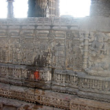 Miniature images on the basement. The images really need proper cleaning. The big image in the right side niche seems to be of Chamunda, though it is hard to identified clearly.
