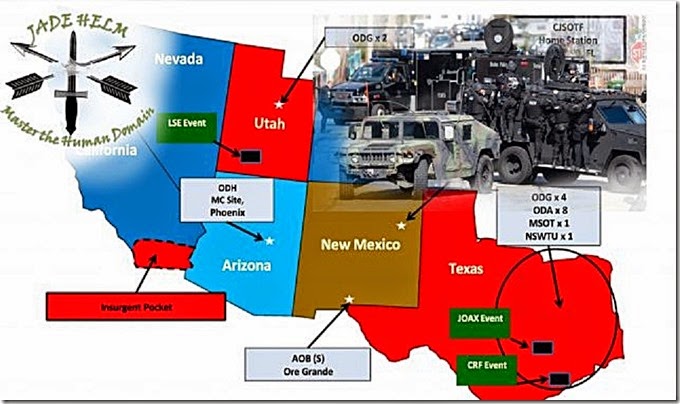 Jade Helm 15 Map Jade Helm 15 Map