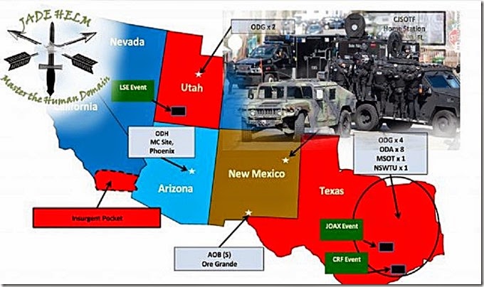 Jade Helm 15 Map