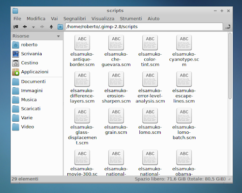 integrare i filtri elsamuko in Gimp 