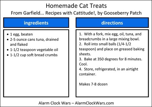 homemade cat treats recipe card homemade cat treats recipe card