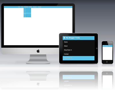 Responsive Drop Down Menu in blogger Responsive Drop Down Menu in blogger
