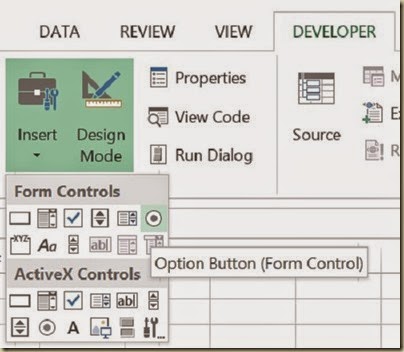 Scenario Analysis in Excel - Option Button