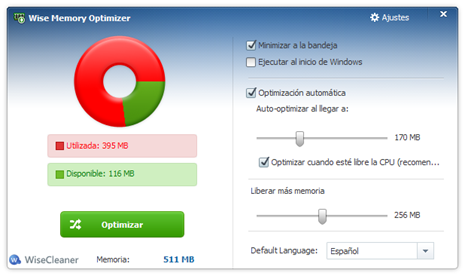 Ajustes Wise Memory Optimizer