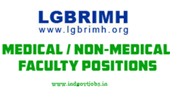 LGBRIMH Faculty Recruitment 2013