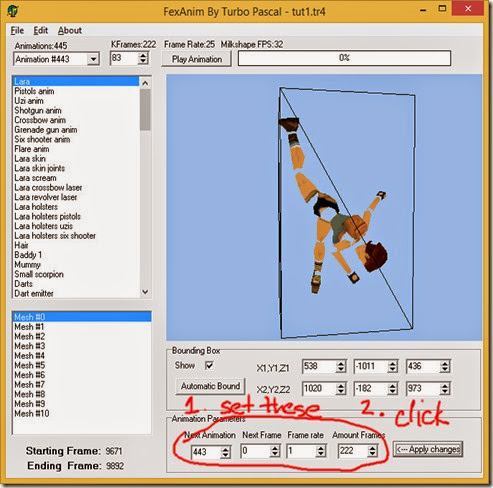 Animation imported in Fexanim Animation imported in Fexanim