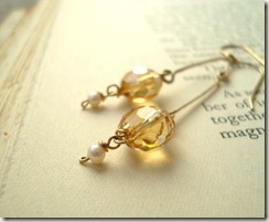 citrine gold stick earr09 citrine gold stick earr09