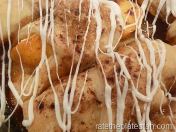 White chocolate Peach Dumplings