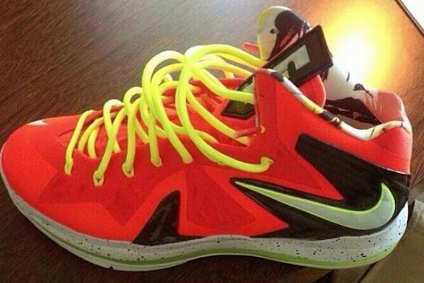 First Look at Nike LeBron X PS Elite in Red  Black  Volt