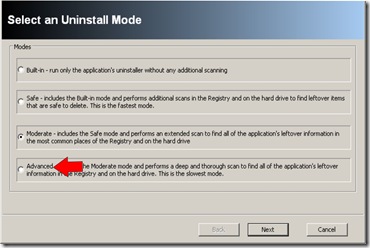 revo uninstall mode