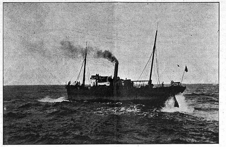 Vapor CHIO frente al puerto de San Esteban. De LA ILUSTRACION ASTURIANA. Num. 11 y 12. Noviembre de 1904.jpg