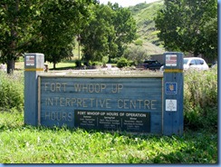 1657 Alberta Lethbridge - Fort Whoop Up sign