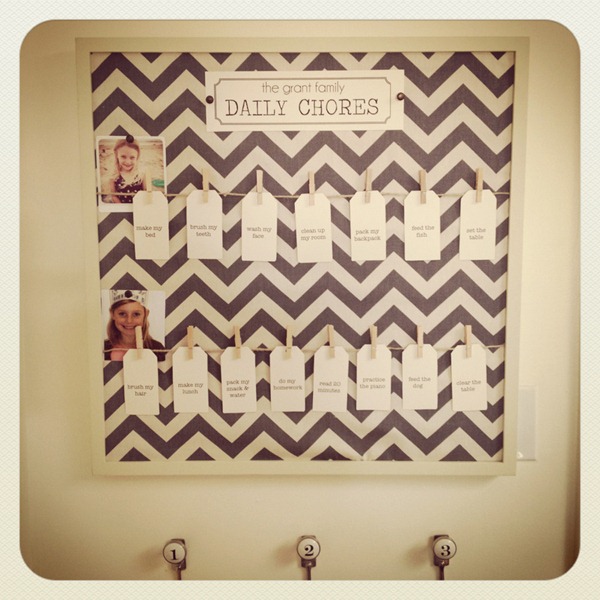 Daily Chore Chart by The Daily Five