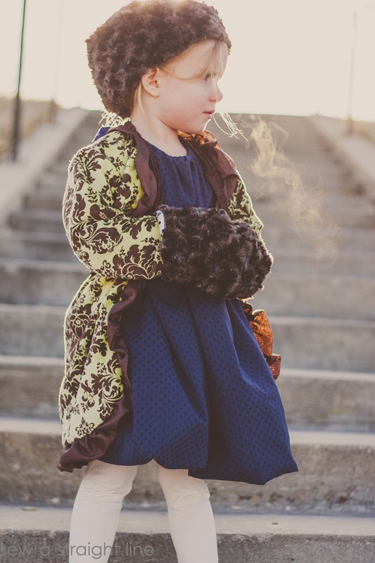 Ruffled Cardigan hat handwarmer muff sew a straight line-13 Ruffled Cardigan hat handwarmer muff sew a straight line-13