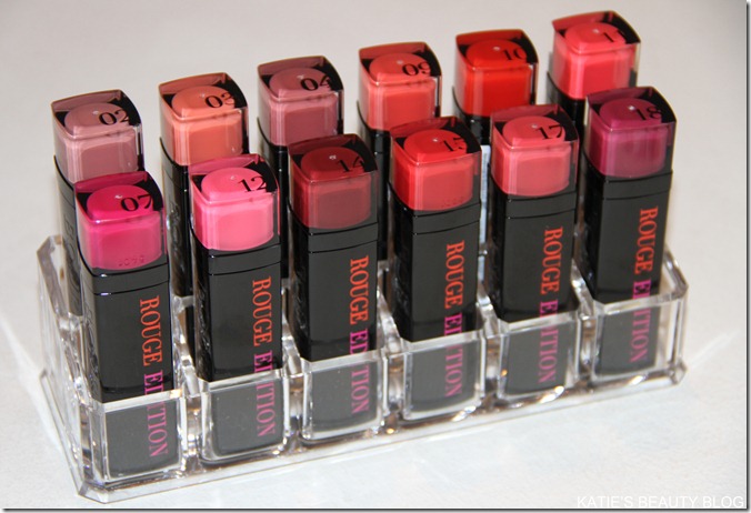 Bourjois Rouge Edition Lipsticks Swatches & Reviews! - Katie Snooks