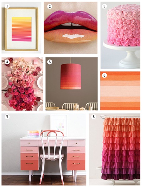 Ombre Collage Ombre is Everywhere Collage