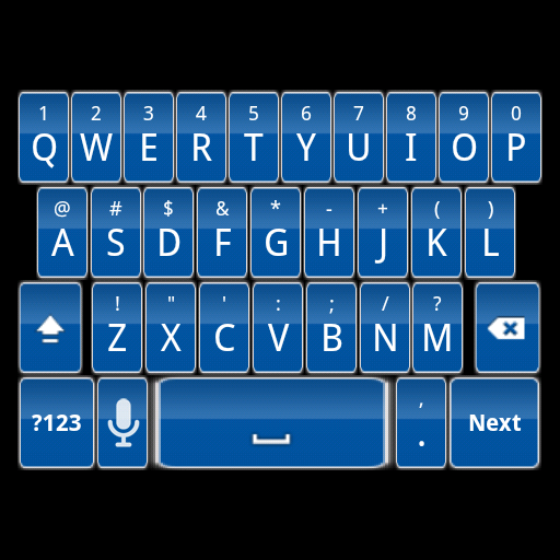 Royal Blue Keyboard Skin LOGO-APP點子