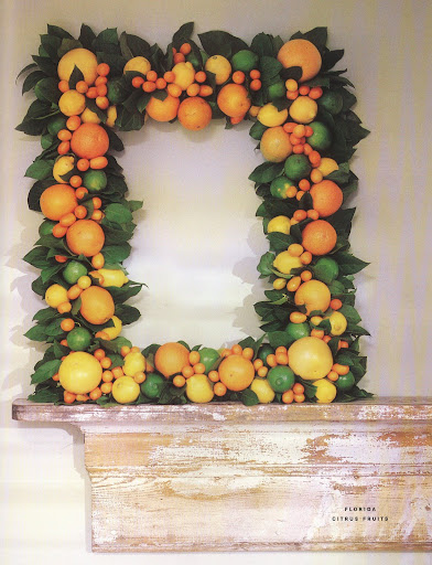 Florida Citrus Fruits Wreath: While Florida and orange juice seem inseperable, a natural duo like bacon and eggs, citrus fruits ar enot natives of the state. Florida Citrus Fruits Wreath: While Florida and orange juice seem inseperable, a natural duo like bacon and eggs, citrus fruits ar enot natives of the state.