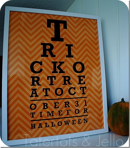 the printable halloween eye chart