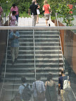 Here, the steps leading up to the High Line.