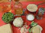 Ingredients assembled for Quinoa Risotto.