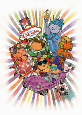 Falla infantil L'Antiga de Campanar 2015. Lema: "Excursió a Las Vegas". Artista: Mario Pérez