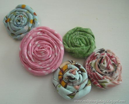 Fabric rosettes 1