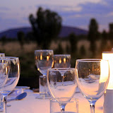 Uluru In The Distance At Sounds Of Silence Dinner - Yulara, Australia