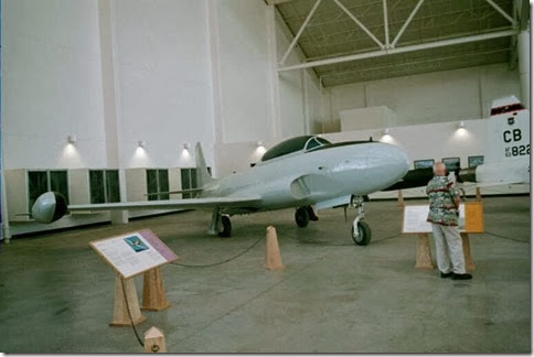 Lockheed T-33A Shooting Star at the Evergreen Aviation Museum in 2001
