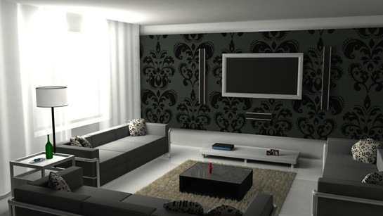 black-and-white-graphic-living-room